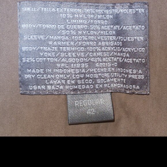 Stafford Taupe/Stone colored Men's Trench Coat, Size 42 Regular - Picture 12 of 15